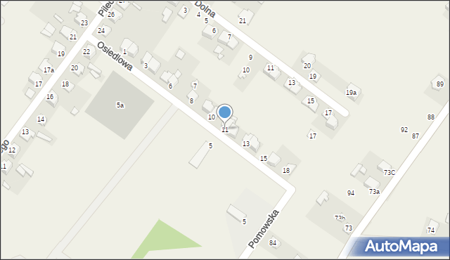 Miechów-Charsznica, Osiedlowa, 11, mapa Miechów-Charsznica