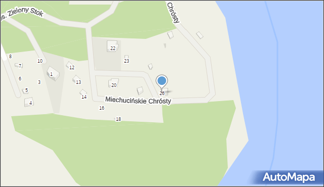 Miechucino, Osiedle Zielony Stok, 26, mapa Miechucino