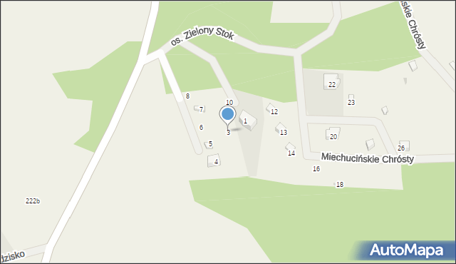Miechucino, Osiedle Zielony Stok, 3, mapa Miechucino