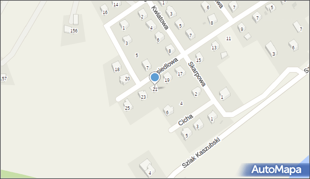 Miechucino, Osiedlowa, 21, mapa Miechucino