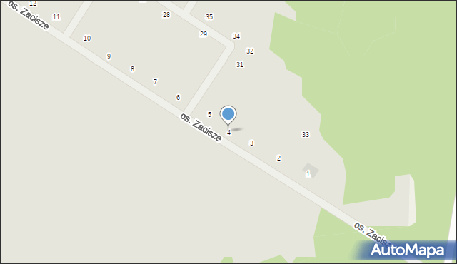 Międzyrzecz, Osiedle Zacisze, 4, mapa Międzyrzecz
