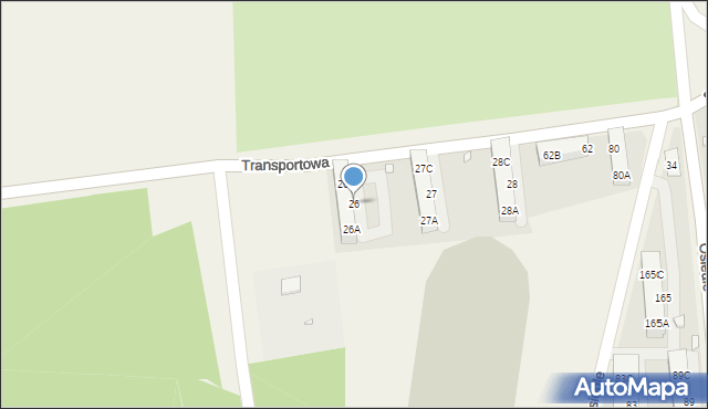 Mierzęcice, Osiedle, 26, mapa Mierzęcice