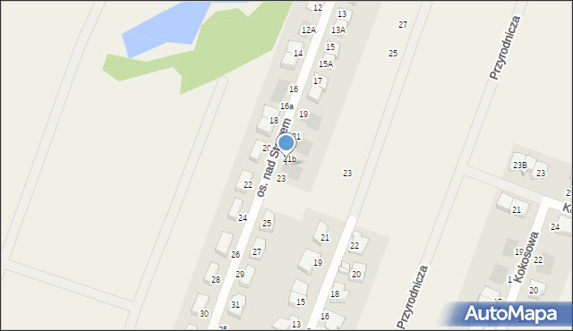 Mierzyn, Osiedle nad Stawem, 21c, mapa Mierzyn