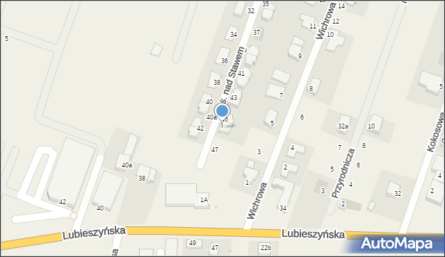 Mierzyn, Osiedle nad Stawem, 45a, mapa Mierzyn