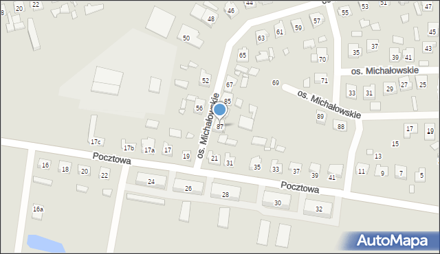 Mieścisko, Osiedle Michałowskie, 87, mapa Mieścisko