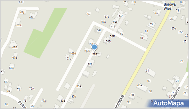 Mikołów, Oświęcimska, 59E, mapa Mikołów