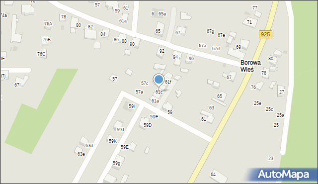 Mikołów, Oświęcimska, 61c, mapa Mikołów