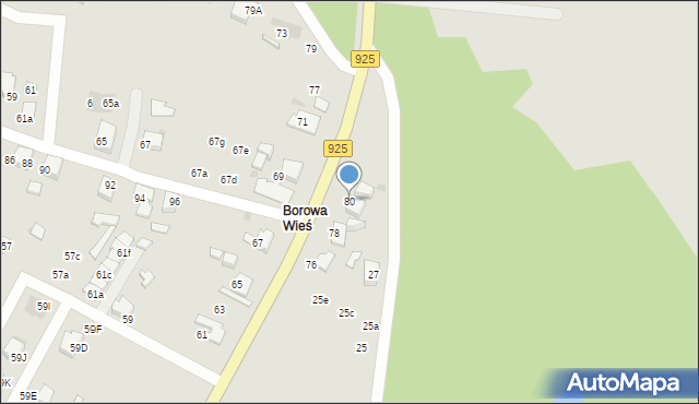 Mikołów, Oświęcimska, 80, mapa Mikołów