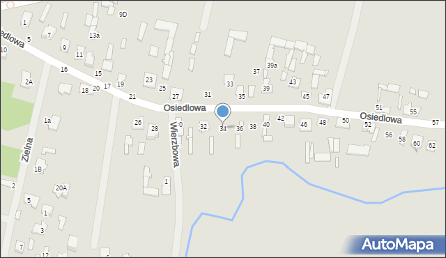 Mińsk Mazowiecki, Osiedlowa, 34, mapa Mińsk Mazowiecki