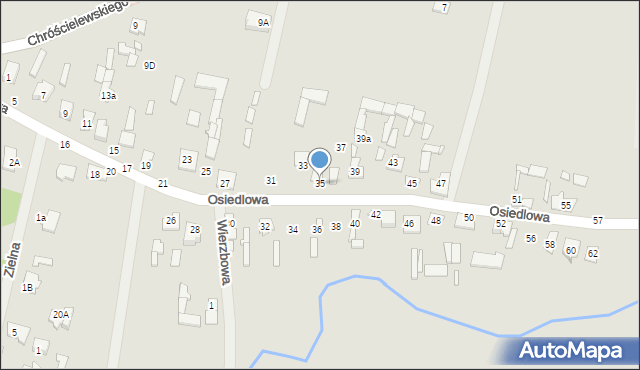 Mińsk Mazowiecki, Osiedlowa, 35, mapa Mińsk Mazowiecki