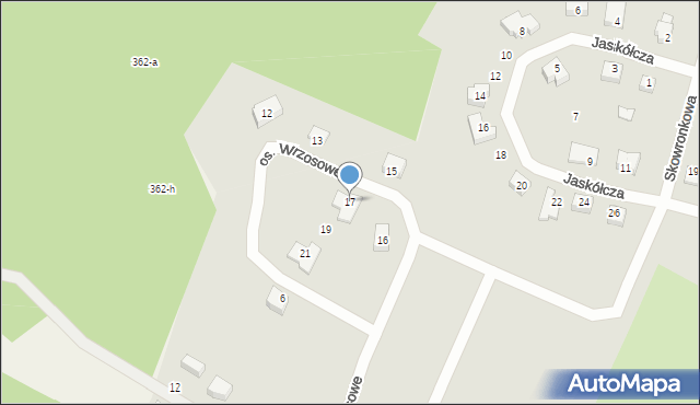 Mirosławiec, Osiedle Wrzosowe, 17, mapa Mirosławiec
