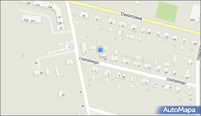 Młynary, Osińskiego, 2b, mapa Młynary