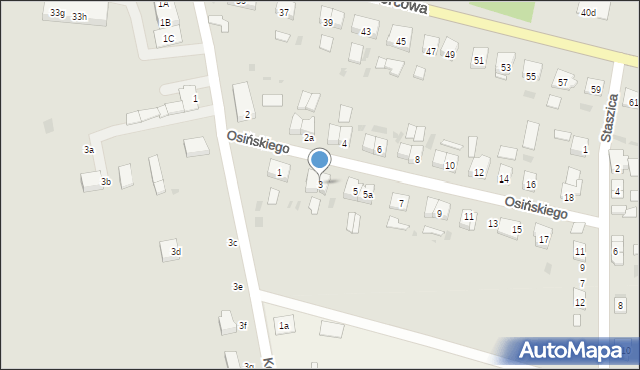 Młynary, Osińskiego, 3, mapa Młynary