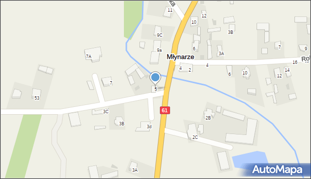 Młynarze, Ostrołęcka, 5, mapa Młynarze
