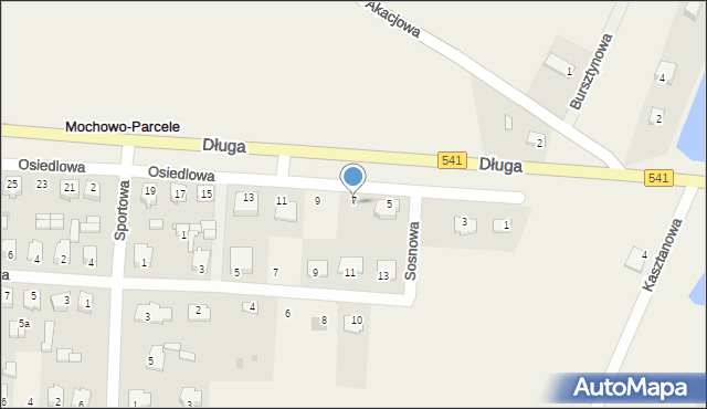 Mochowo-Parcele, Osiedlowa, 7, mapa Mochowo-Parcele