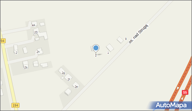 Modliszewo, Osiedle nad Strugą, 2, mapa Modliszewo