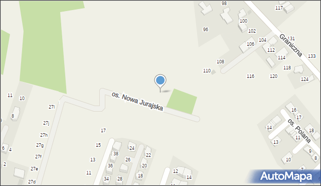 Modlnica, Osiedle Nowa Jurajska, 13, mapa Modlnica