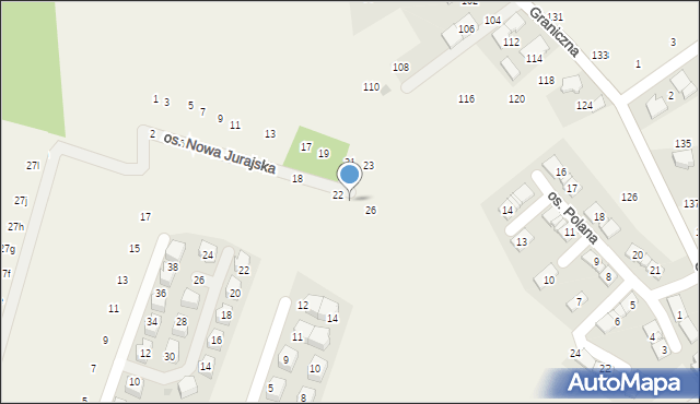Modlnica, Osiedle Nowa Jurajska, 24, mapa Modlnica