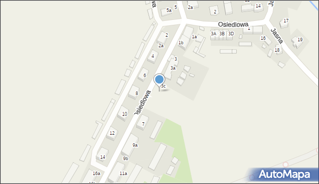 Mojęcice, Osiedlowa, 5, mapa Mojęcice