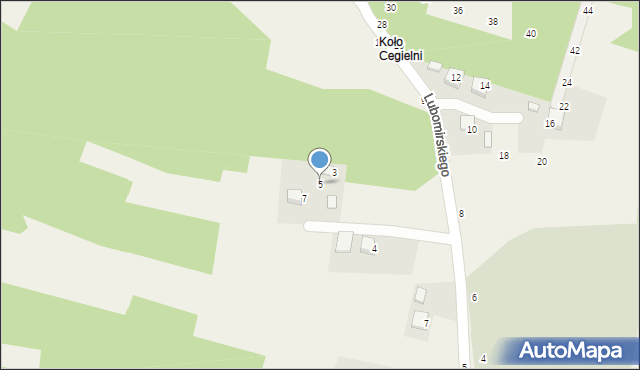 Mokrzyska, Osiedle Ruchu Oporu, 5, mapa Mokrzyska