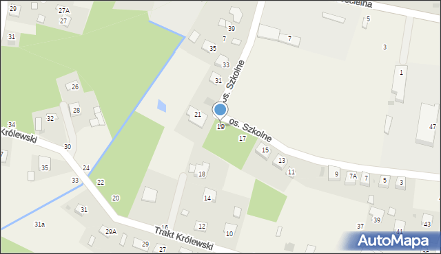 Mokrzyska, Osiedle Szkolne, 19, mapa Mokrzyska