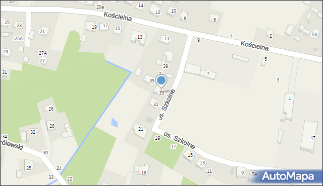 Mokrzyska, Osiedle Szkolne, 33, mapa Mokrzyska