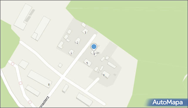 Monasterz, Osiedle Monasterz, 4, mapa Monasterz