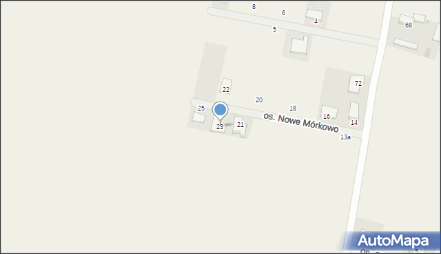 Mórkowo, Osiedle Nowe Mórkowo, 23, mapa Mórkowo