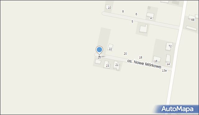 Mórkowo, Osiedle Nowe Mórkowo, 25, mapa Mórkowo