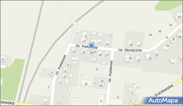 Morzeszczyn, Osiedle Kwiatowe, 16, mapa Morzeszczyn