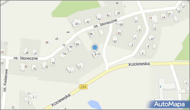 Morzeszczyn, Osiedle Słoneczne, 3, mapa Morzeszczyn