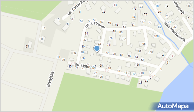 Morzyczyn, Osiedle Ustronie, 46, mapa Morzyczyn
