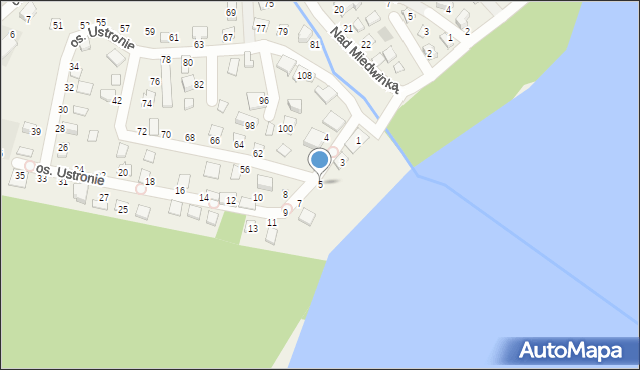 Morzyczyn, Osiedle Ustronie, 5, mapa Morzyczyn