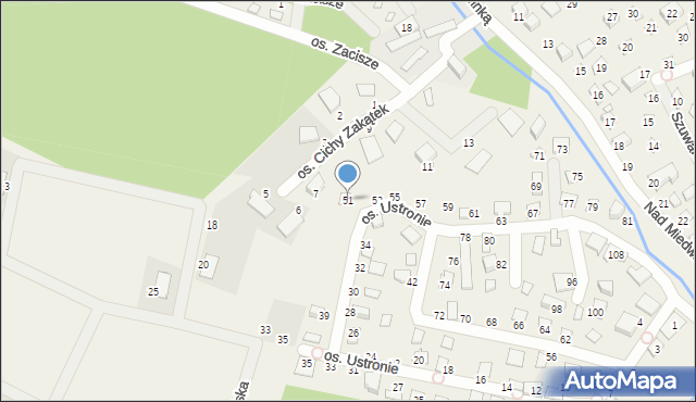 Morzyczyn, Osiedle Ustronie, 51, mapa Morzyczyn