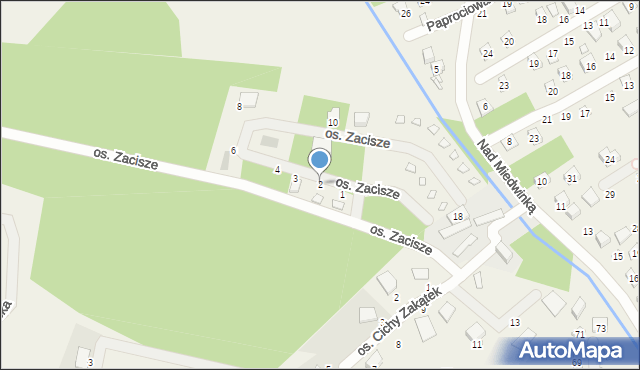 Morzyczyn, Osiedle Zacisze, 2, mapa Morzyczyn