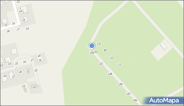 Mościenica, Osiedle Świerkowe, 101, mapa Mościenica