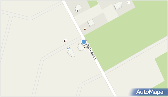 Mosty, Osiedle Pod Lasem, 5, mapa Mosty