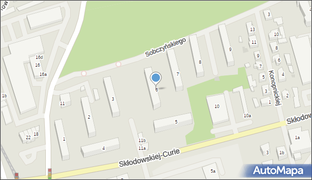 Mrągowo, Osiedle Brzozowe, 6, mapa Mrągowo