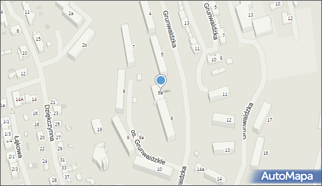 Mrągowo, Osiedle Grunwaldzkie, 6a, mapa Mrągowo