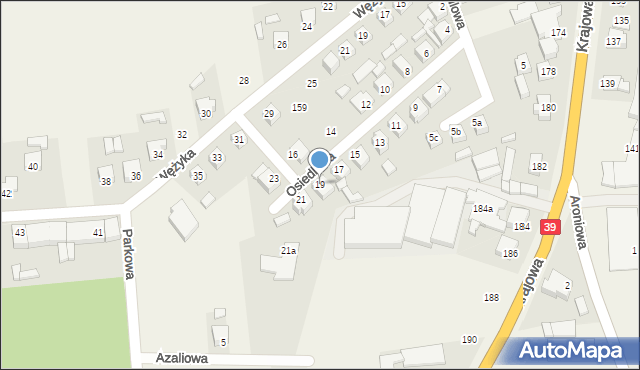 Mroczeń, Osiedlowa, 19, mapa Mroczeń