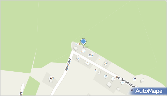 Mucharz, Osiedle Słoneczne, 3, mapa Mucharz