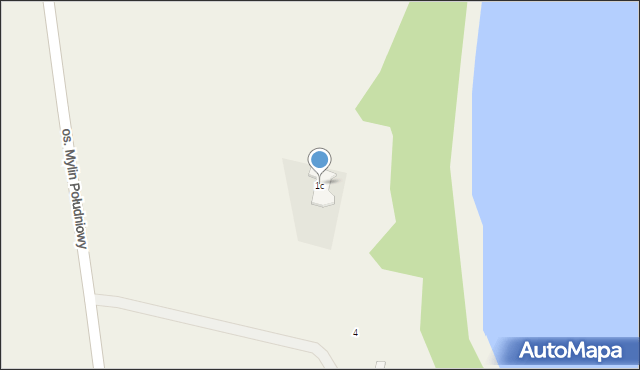 Mylin, Osiedle Mylin Południowy, 1c, mapa Mylin