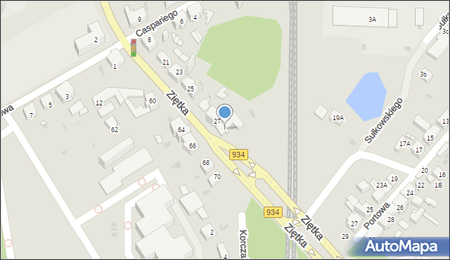 Mysłowice, Oświęcimska, 29, mapa Mysłowice