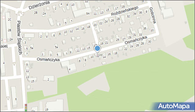 Mysłowice, Osmańczyka Edmunda, 12, mapa Mysłowice