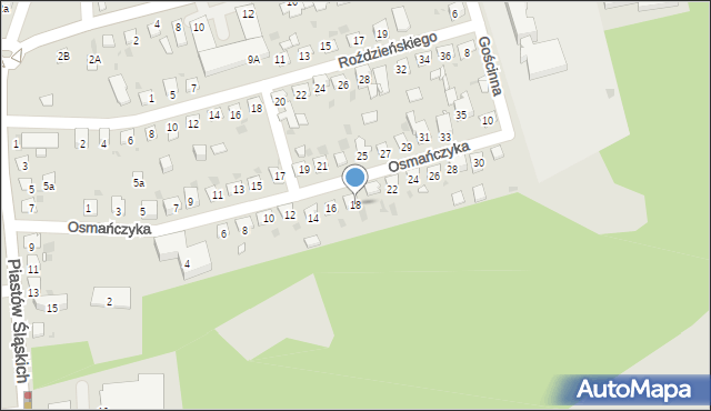 Mysłowice, Osmańczyka Edmunda, 18, mapa Mysłowice