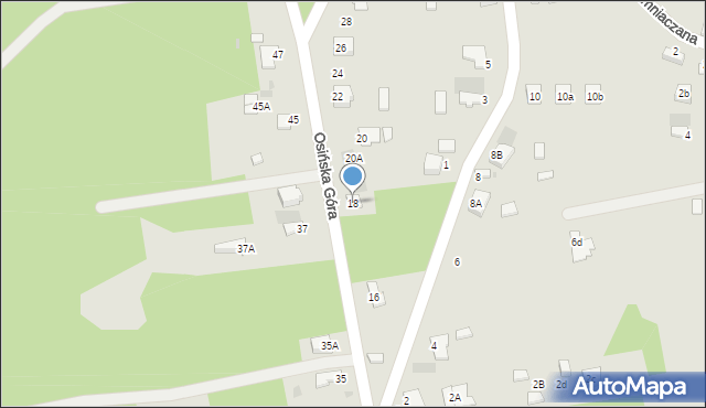 Myszków, Osińska Góra, 18, mapa Myszków