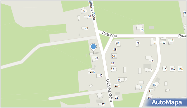 Myszków, Osińska Góra, 47A, mapa Myszków