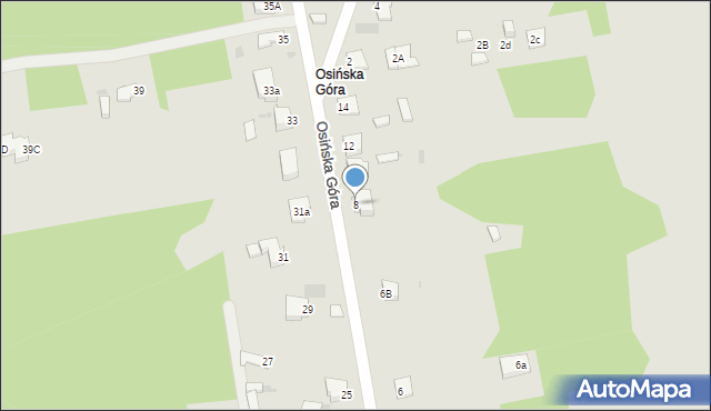 Myszków, Osińska Góra, 8, mapa Myszków