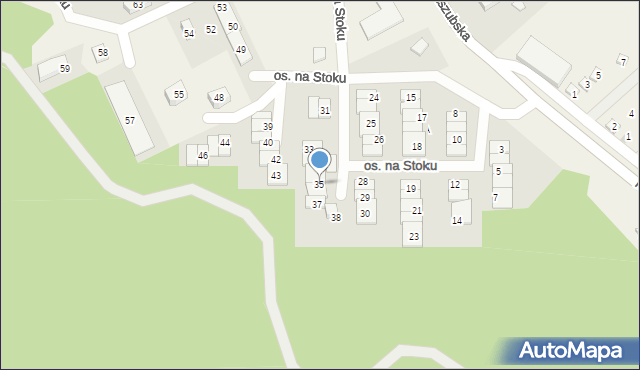 Nadole, Osiedle na Stoku, 35, mapa Nadole