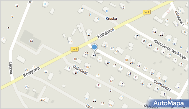Nasielsk, Osińskiego Aleksandra, gen., 23, mapa Nasielsk